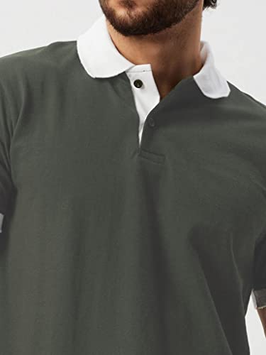 Image of DHRUVI TRENDZ T-Shirt | Regular Fit Polo T-Shirt for Men | Plain T Shirt | Casual T Shirt for Men | Men T Shirt | Men T Shirts Stylish | Half Sleeve T Shirt