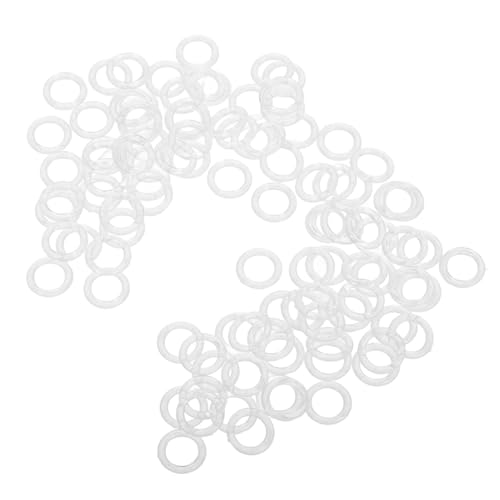 Ciieeo 100pcs Roman Blind Rings Grommet Kit for Curtains Plastic Window Curtain Rings
