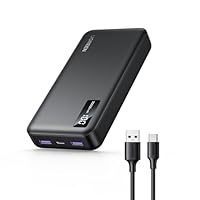UGREEN Power Bank 20000mAh 22.5W, Caricatore Portatile con Cavo USB C, Batteria Esterna PD 20W con Display LED Compatibile con iPhone 16/15 Pro Max Plus, Galaxy S24 S23 S22 Ultra, Pixel 9/8 XL