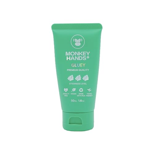 MONKEY HANDS MonkeyHands Gluey Grip – Livello Aderenza: Super Forte - Gel per Attrezzature Fitness, Pole Dance, Calisthenics, Anelli, Parkour E Ginnastica (Gluey, 50 ml)