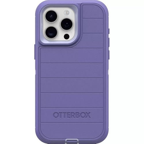 OtterBox iPhone 15 Pro Max (Only) - Defender Series Case - Mountain Majesty (Purple) - Case Only - Screenless - Rugged & Durable - with Port Protection - Microbial Defense Protection