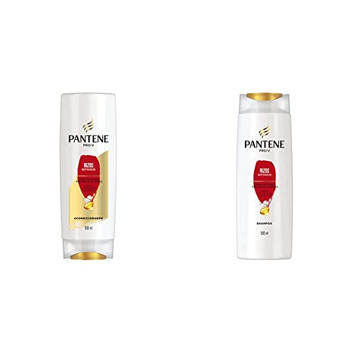 Pantene Acondicionador Pro V Rizos Definidos 500 ml + Pro V Rizos Definidos Shampoo 500ml