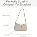 Fashion Bow Shoulder Bag for Women, Cute Hobo Tote Handbag Zipper Clutch Purse for Work Travel Casual