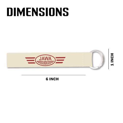 Image of SIGNOOGLE 1 Pcs Jaawaa Lanyard Keychain Holder Compatible All Bikes Car Key Holder Tag Multicolored (6 x 1 Inch)