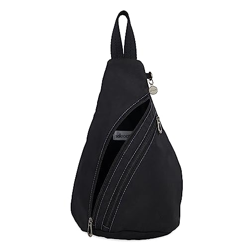 Sakroots On The Go Sling Backpack in Eco Twill, Adjustable Sling Strap, Black4