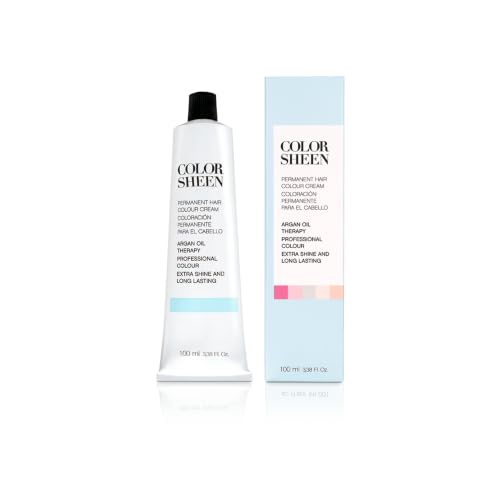 KOSSWELL PROFESSIONAL - Tinte Pelo Color Sheen 5.21 Castaño Claro Irisado Ceniza, 100 ml, Coloración Permanente en Crema, con Aceite de Argán, Cobertura Total, Brillo y Color Intenso, Mayor Duración