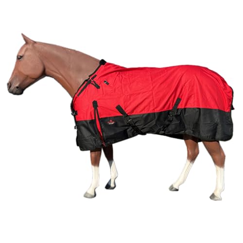 HILASON 600D Winter Waterproof Poly Miniature Horse Blanket Red |
