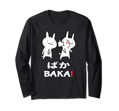Anime japonaise amusante Baka Rabbit Slap Manche Longue