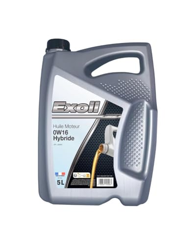 Huile moteur 0W16 hybride EXOIL 5L reduit la friction des trajets courts et froids