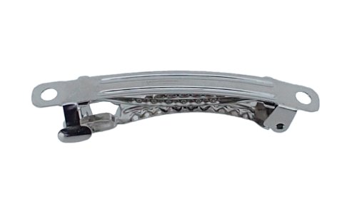 Trimweaver 24-Piece 50mm Double Lock French Style Barrette Hair Clip for Craft, 2-Inch