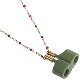 GRIRIW Magnetic Heart-Shaped Earbud Strap Necklace Anti-Lost Wireless Earphone Chain with Red Beads and Gold Chain Compatible for Airpods Sports Headphone Lanyard - Image 5