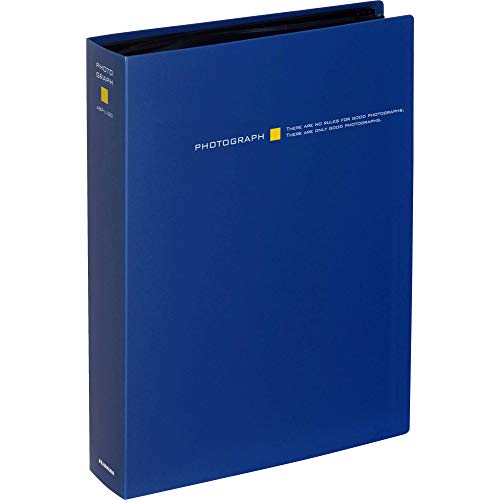 HAKUBA ポケットアルバム ビュートプラス Lサイズ 160枚 ネイビー ABP-L160NV