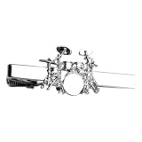 Drum Kit Silver-plated Tie Bar/Clip/Slide