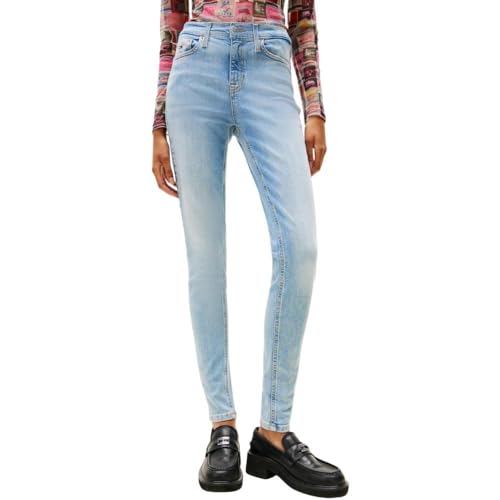 Tommy Jeans Women's Nora Skinny Mid Rise Jeans, Blue (Denim Light), 34W/31L