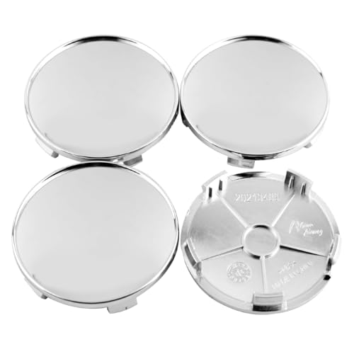GTOWNWORKS 69.1mm 2.72in Wheel Center Caps for TSW Beyern wheels69 36136768640 36131095361 36131180419 36136783536 TSWheel Center Hubcaps - 4 Pack Chrome Silver Center Cover Replacement