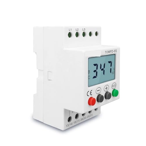 Relais de protection triphasé TOMPD-8S pour rail Din - 2