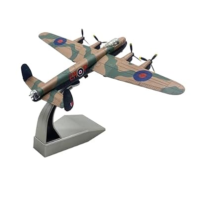 YUBJIANG Alloy WWII Royal Air Force Avro Lancaster Bomber Aircraft Model 1:144 Simulation Science Exhibition Model