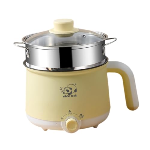 Yajuyi Mini Panela Elétrica de Viagem com Alça para Arroz e Mingau