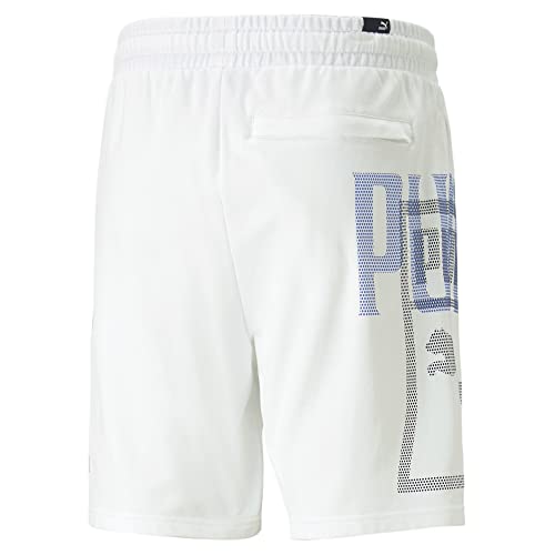 Puma Men's Classics Gen. 8" Shorts, White, Large #TOP1