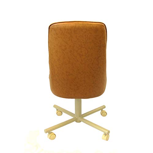 Caster Chair Company Casual Rolling Caster Dining Chair With Swivel Tilt And Buff Leatherette Seat And Back (Set Of 2) #TOP4