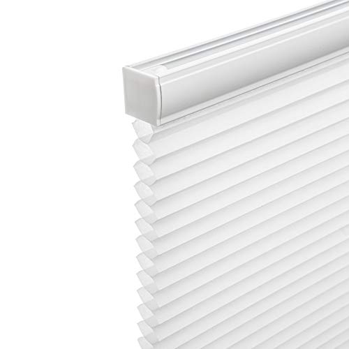 Changshade Cordless & Light Filtering Cellular Shade, Tools-Free Pleated Polyester Honeycomb Shade, Light Blocking Window Shade And Blind, 19 Inches Wide, White Cel19Wt36B #TOP7