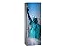 Oedim Vinilo para Frigorífico Imitación Óleo Estatua Nueva York 200x60cm | Adhesivo Resistente y Económico | Pegatina Adhesiva Decorativa de Diseño Elegante