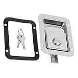 Construction robuste en acier : fabriqué en acier inoxydable, ce loquet garantit une durabilité et une résistance exceptionnelles, ce qui en fait une sécurité fiable pour votre véhicule, votre bateau ou votre loquet encastré