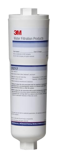 3M CFS717 In-Line Filter Cartridge For Beverage Production, Reduces Scale Build-Up, Removes Sediment, Chlorine, Taste and Odor. For Coffee, Tea, Ice