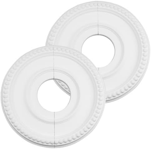 2 Pieces Lighting PU Ceiling Medallion Ceiling Cover Plate Ceiling Fan