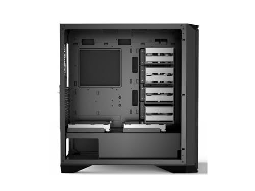 Gabinete para PC KM7B Full Tower, compatible con Micro-ATX/ATX/E-ATX, 13 bahías para HDD, refrigeración líquida de 360/280 mm, panel frontal magnético, color negro miniatura 7