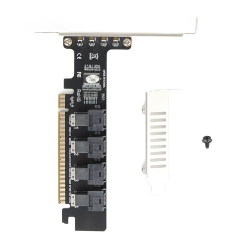 Carte adaptateur PCIE vers U.2 pour ajouter 4 SSD NVMe SFF8643 sur un port PCIE X16
