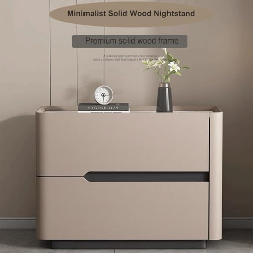 Table de chevet en bois compacte pour optimiser le rangement du lit