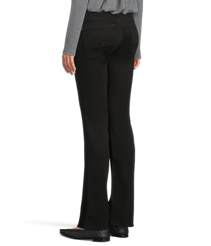7 For All Mankind Women's Original Bootcut Jeans in Rinsed Black3