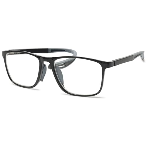 Lanomi Mode Kurzsichtige Blaulichtfilter Brille Rechteckig TR90 Rahmen Flexibel Leichte