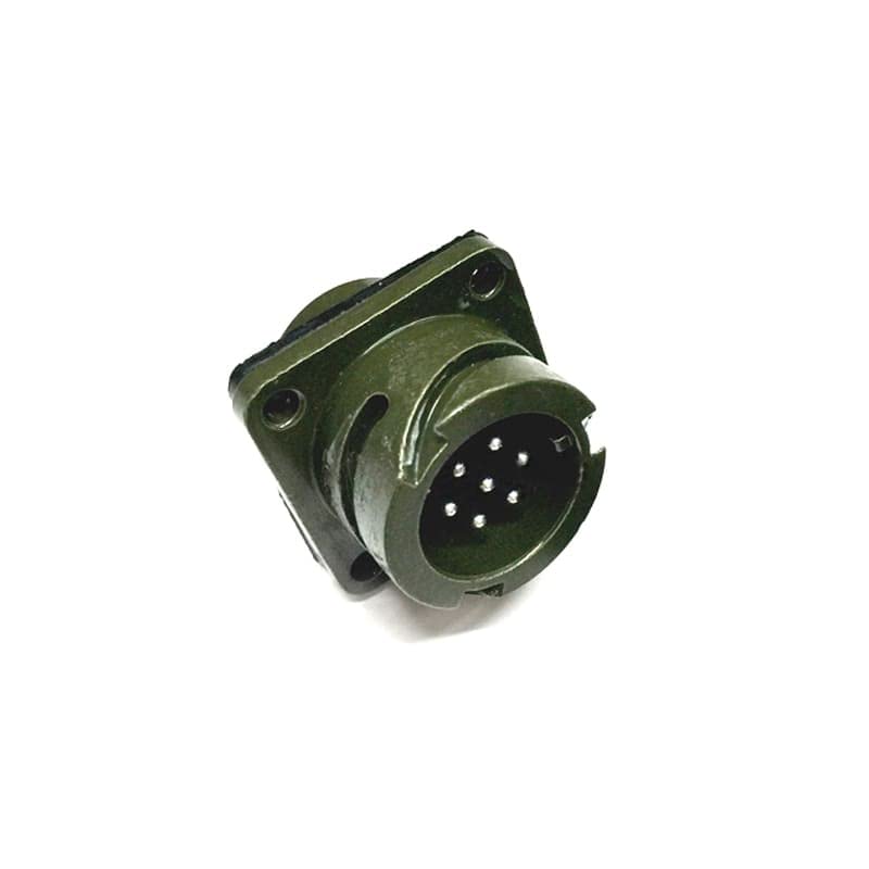 Military Spec Connectors MS3102A14S-SY1 Circular Connector MIL-DTL-5015 Series Box Mount Receptacle 7 Contacts Solder Pin Bayonet Connector