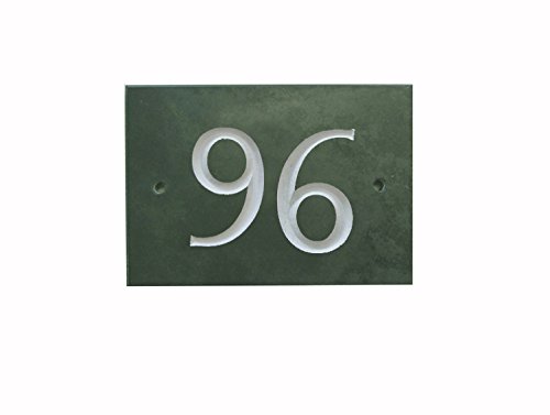 Green Slate House Number (1-99) (No 96)