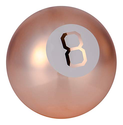 WICKED GIZMOS Magic 8 Ball  Classic Retro Novelty Mystic Gadget Answers Questions about Romance, Friendship, School, Work - Fun Gift Features More Than 15 Answers and Predictions (Rose Gold)