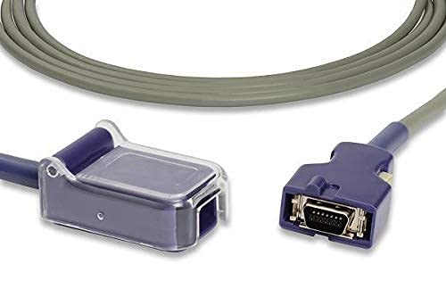 MULTIWAVES Nellcor Doc 10 Compatible Spo2 Sensor Extension Cable, 3 Meter, Grey