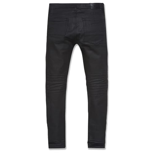 Men's Jeans - Jet Black, Slim Fit, Size 44W x 32L2