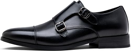 Jousen Dress Shoes for Men Monk Strap Loafers for Men2