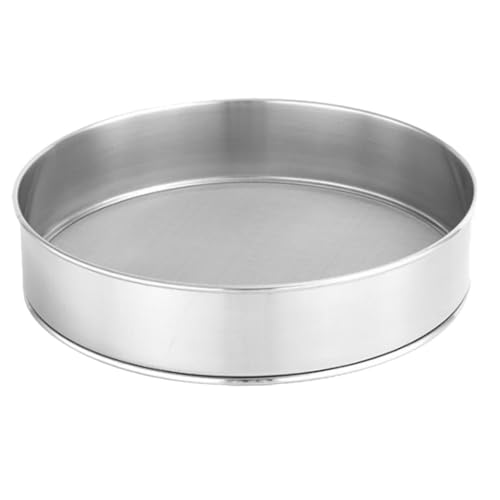 VERDANVERSE Tamizador de Inoxidable Malla Fina para Espolvorear Azúcar y Tamizar Colador Redondo Manual para Repostería y Cocina