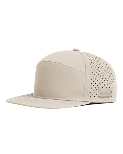 Image of Zylioo XXL Laser Vented Trucker Hat for Big Heads, Flat Bill Cap | Generous 2XL Fit-Airy cutout panels and a straight visor give larger head shapes cooler comfort for sunny rounds.