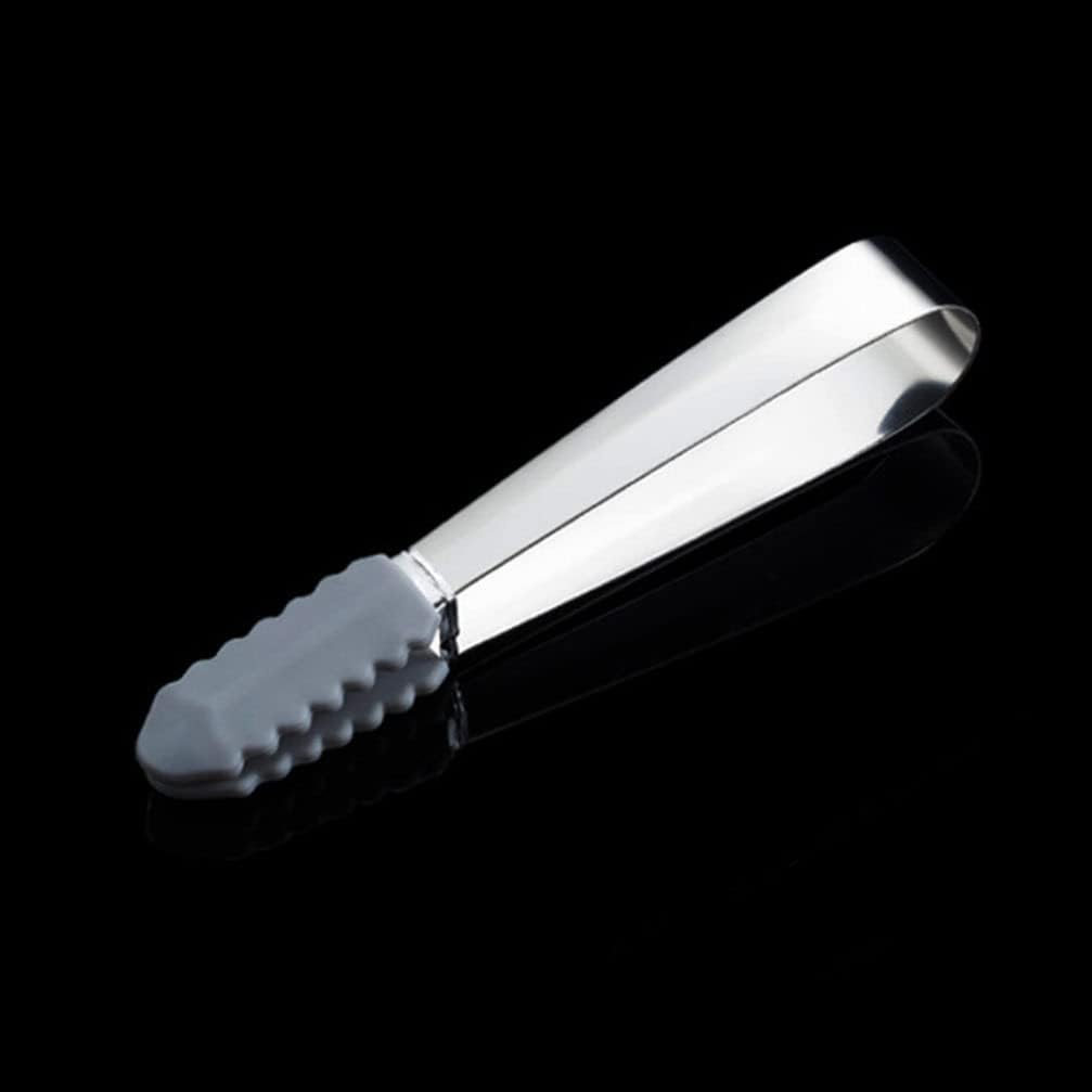 3pcs Sugar Ice Stainless Steel Mini Serving for Sugar Cube Small Kitchen for Tea Party Wedding Home Restaurant Coffee Bar Silver Tongs(Silver 01)