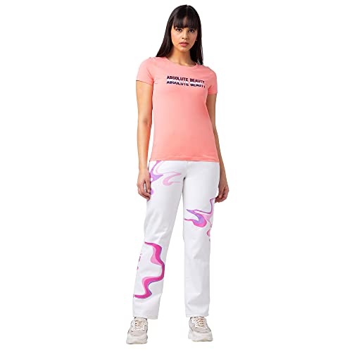 Image of Spykar Women High Rise Lycra Straight Fit Regular Length Jeans (Bella)