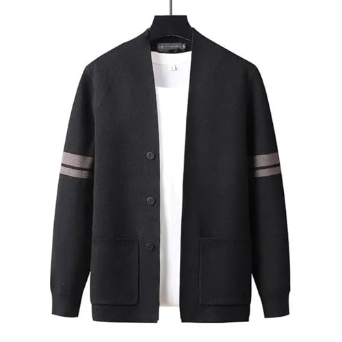 Men Solid Knit Single BreastedCardigan Long Sleeve Sweater Casual Lightweight Solid Tops4