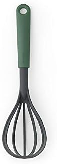 Brabantia Tasty+ Bake & Mix - Whisk with Draining Spoon for Stirring, Beating, Frothing, Mixing (Honey Yellow) Non-Stick, High Grade Nylon, Dishwasher Safe