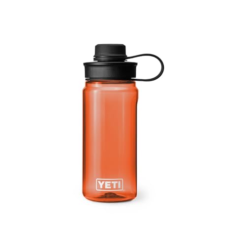 Image of YETI Yonder Water Bottle with Yonder Tether Cap, Lightweight, Leakproof and BPA-Free