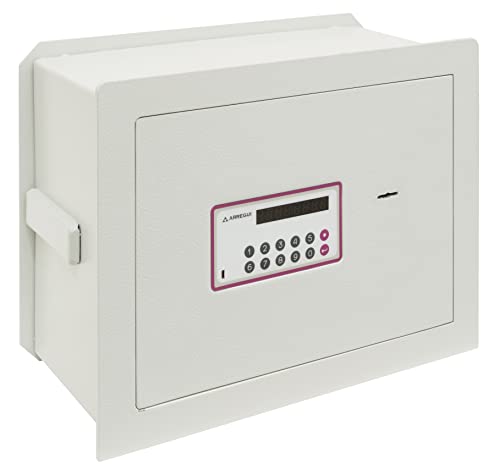 ARREGUI Forma Evolution 151050 IZQ Caja fuerte de empotrar a pared con cerradura de llave y codigo | Caja de doble Seguridad para casa y hogar | Fundo extensible |Apertura Izquierda|32 x 42 x 20/30 cm