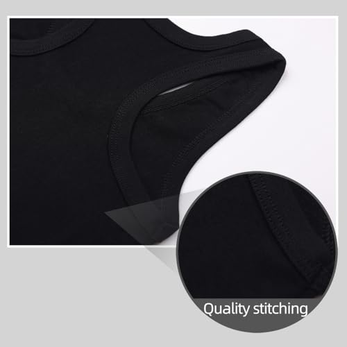 Image of Soft Undershirt Tank Top Cotton Sleeveless Shirts for Girls Or Boys