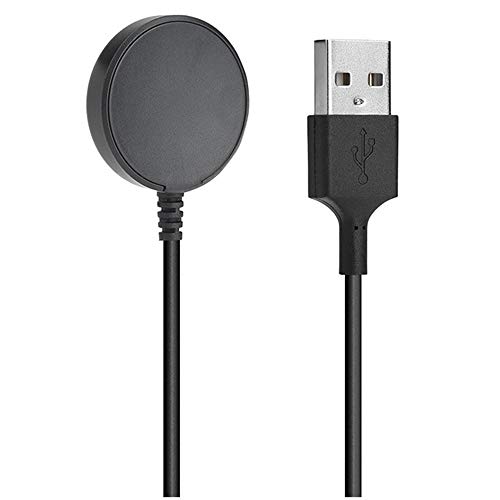 Charger Compatible with Galaxy Watch 3 / Active 2 / Active (Not for Galaxy Watch 42/46mm), Charging Dock Cradle Stand Station 3.3ft USB Cable (Black)
